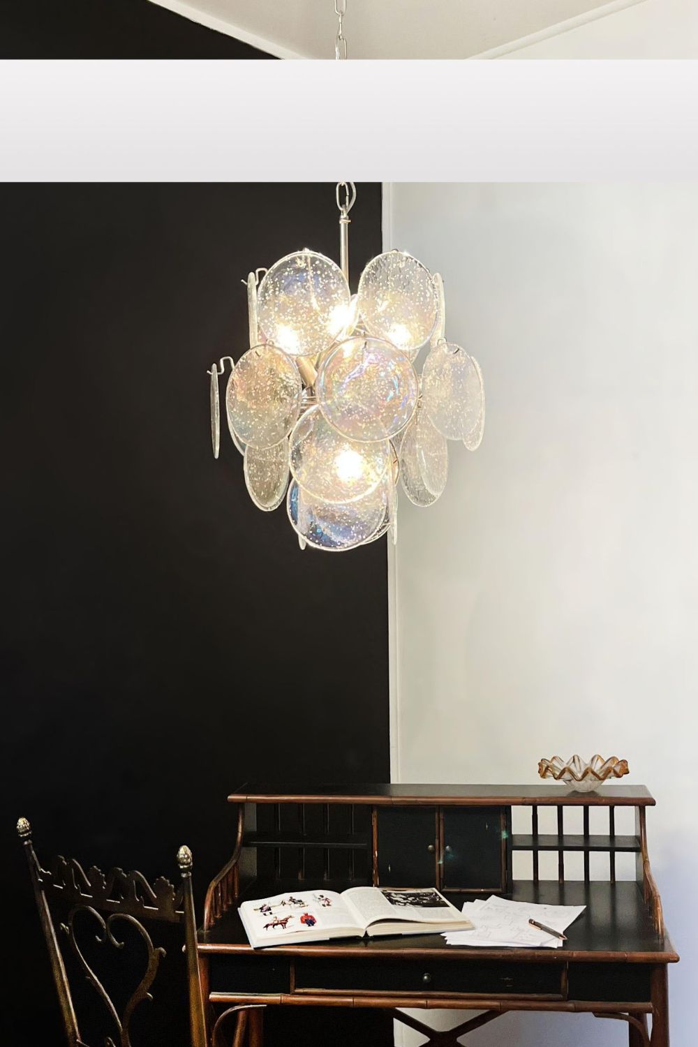 Iridescent Mid-Century Modern Art Chandelier - view 3 | everlamps