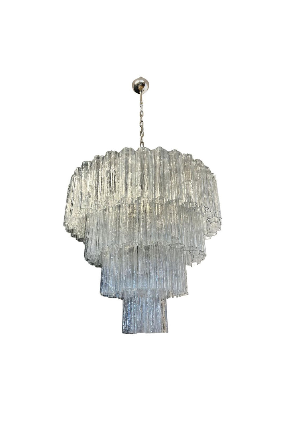 Art clear glass tiered chandelier | everlamps