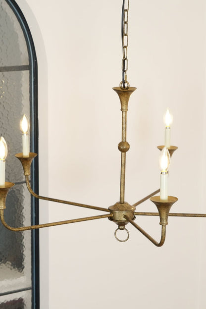 Rustic Vintage Cecil Chandelier - view 13 | everlamps