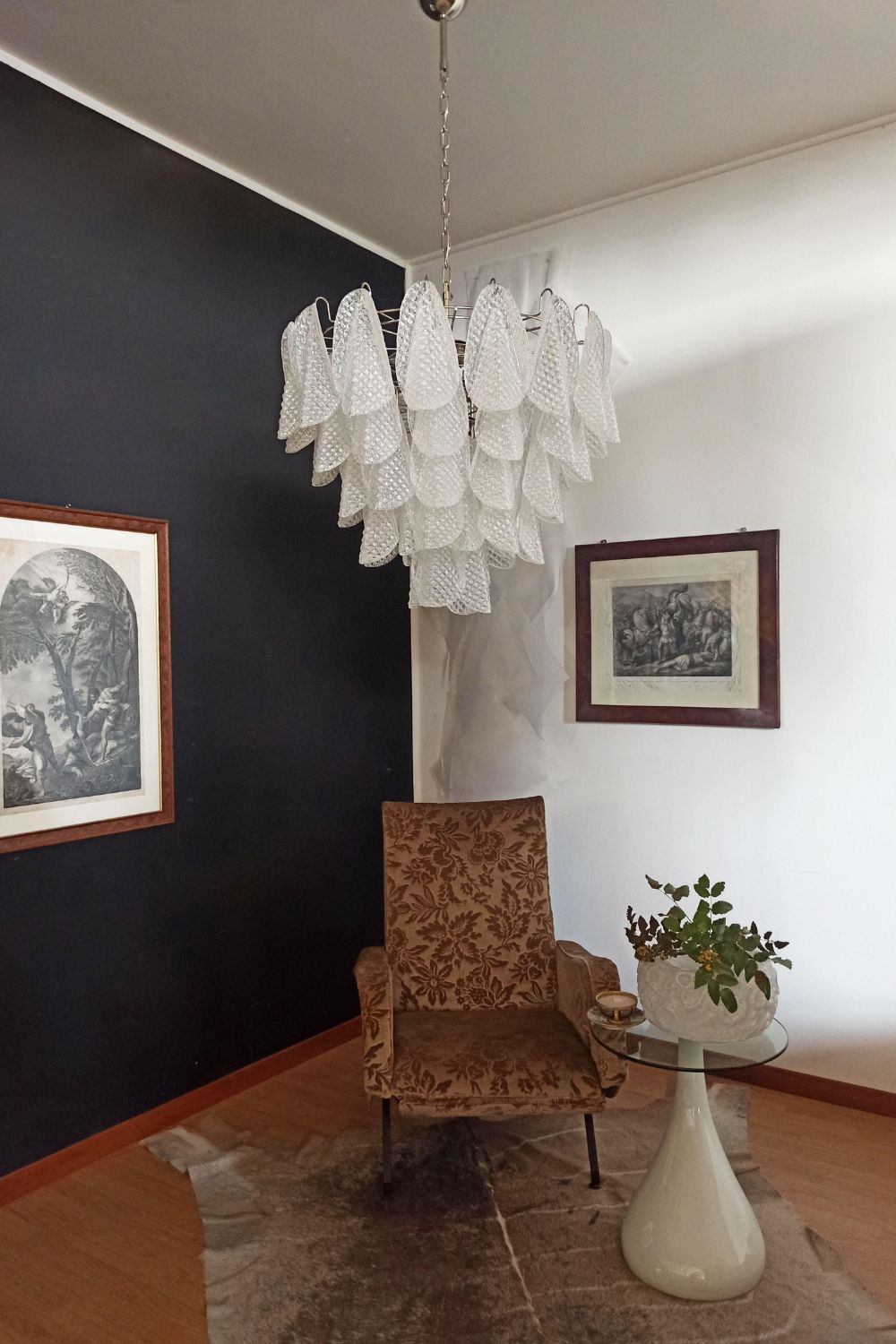 Rondini Transparent Art Glass Chandelier - view 3 | everlamps