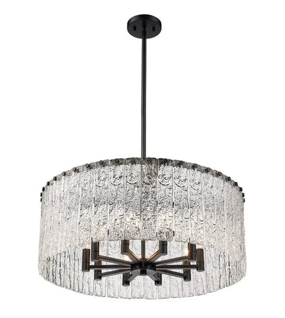 Aura Round Glass Chandelier 27”D 32“D