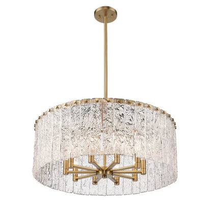 Aura Round Glass Chandelier 27”D 32“D