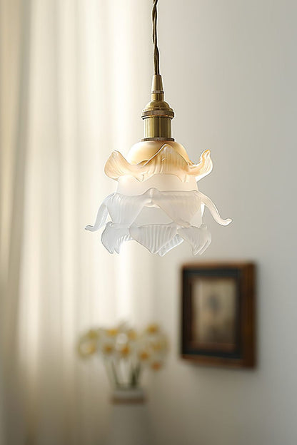 1970 Retro Bloom Glass Pendant Light - view 11 | everlamps