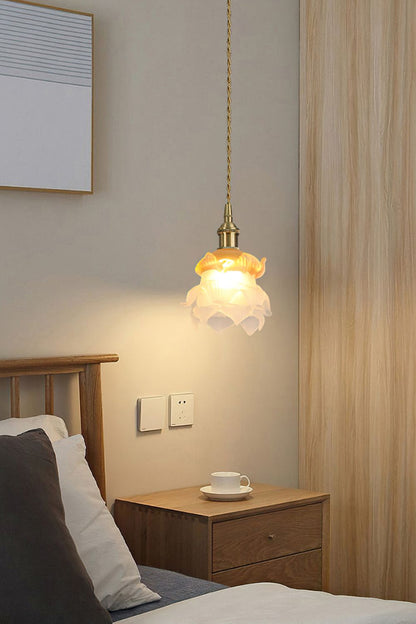 1970 Retro Bloom Glass Pendant Light - view 12 | everlamps