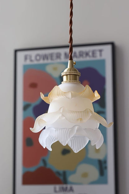 1970 Retro Bloom Glass Pendant Light - view 14 | everlamps