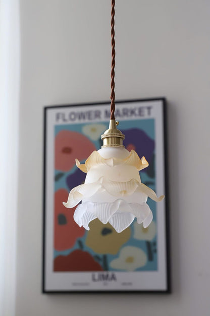 1970 Retro Bloom Glass Pendant Light - view 16 | everlamps