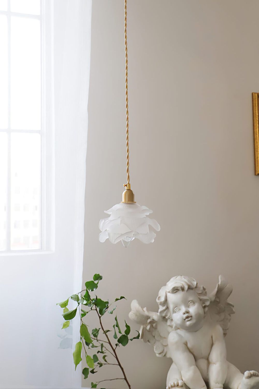 1970 Retro Bloom Glass Pendant Light - view 10 | everlamps