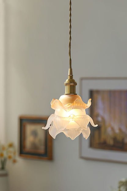 1970 Retro Bloom Glass Pendant Light - view 8 | everlamps