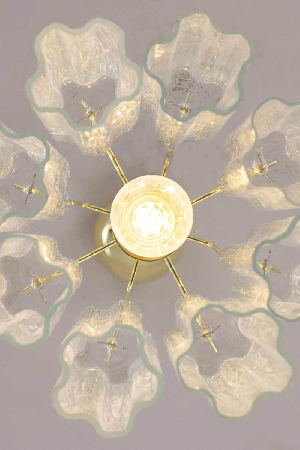 Vintage Art Glass Tronchi Pendant Light - view 9 | everlamps