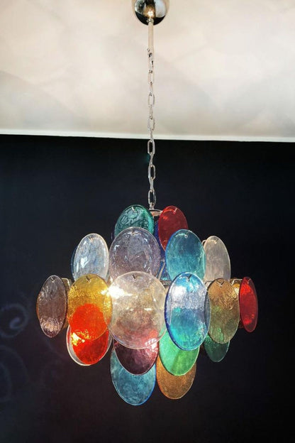 Art Glass Disc Pendant Light - view 2 | everlamps