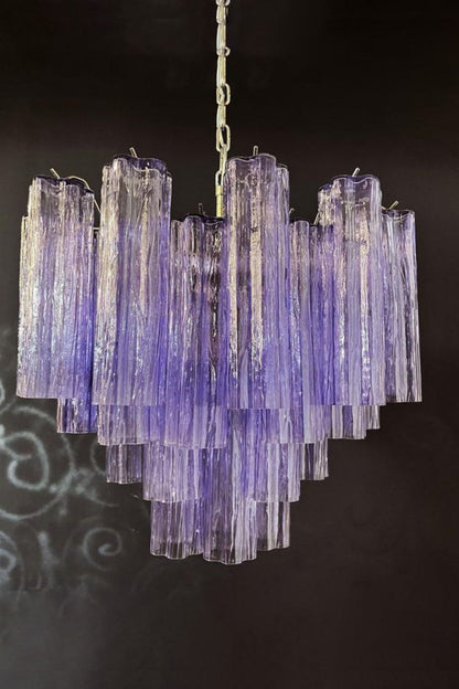 Amethyst Art Glass Pendant Chandelier - view 9 | everlamps
