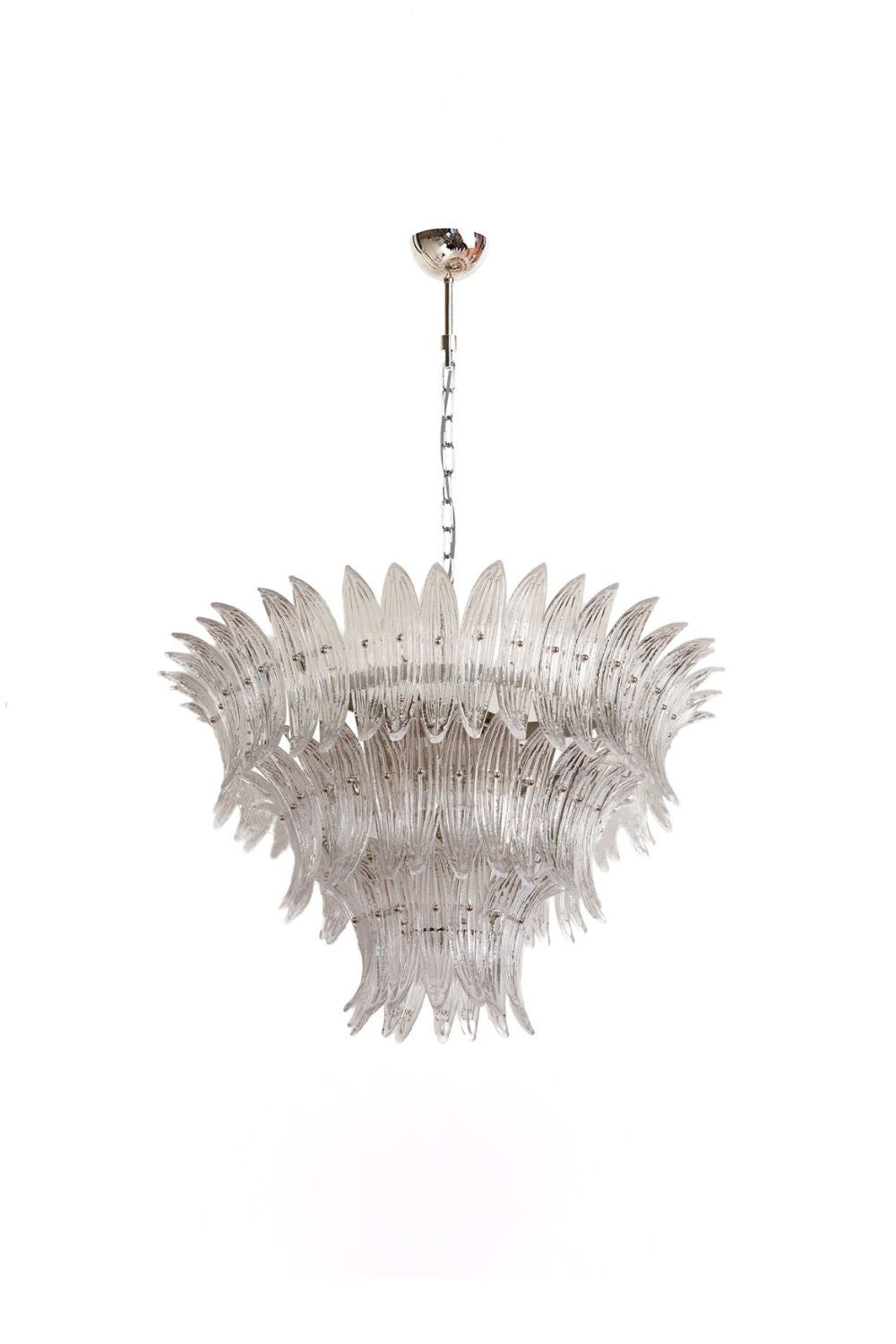 Italian Art Glass Palm Leaf Chandelier | everlamps