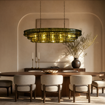 Ghiaccio Oval Chandelier