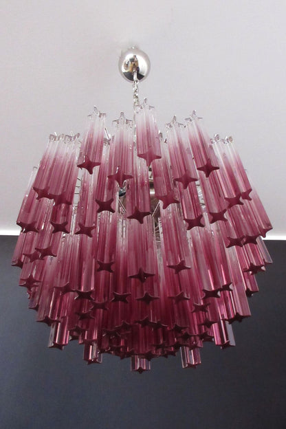 Amethyst Art Glass Prism Chandelier - view 8 | everlamps