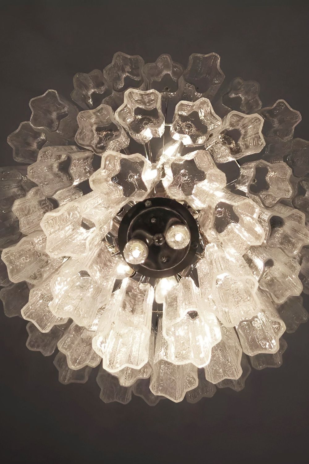 Art Venetian Clear Glass Tube Chandelier - view 13 | everlamps
