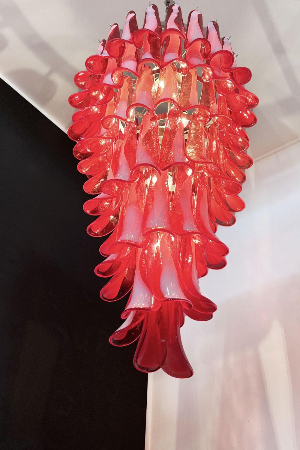 Vintage Italian Art Spiral Chandelier - view 4 | everlamps