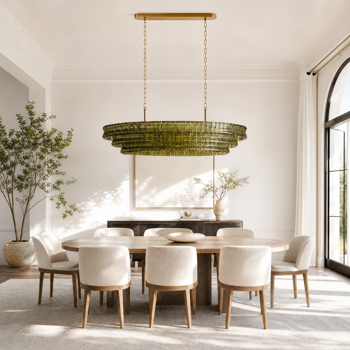 Ghiaccio Oval Chandelier