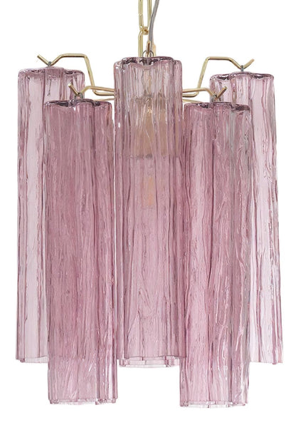 1990s Art Amethyst Glass Chandelier - view 12 | everlamps