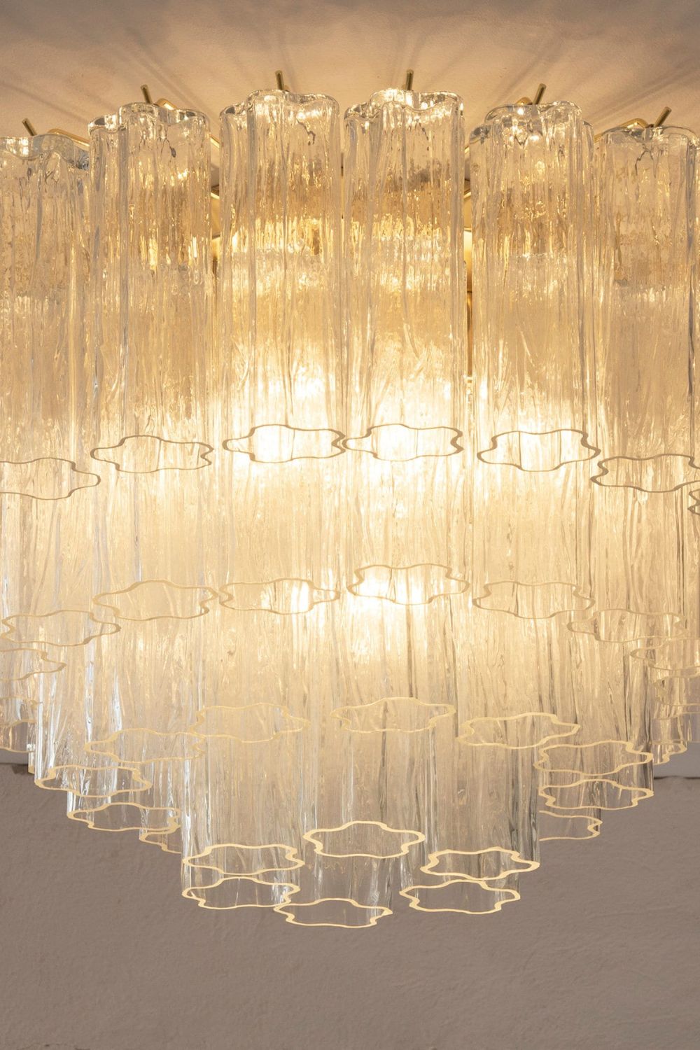 Clear Art Glass Tronchi Ceiling Light - view 5 | everlamps