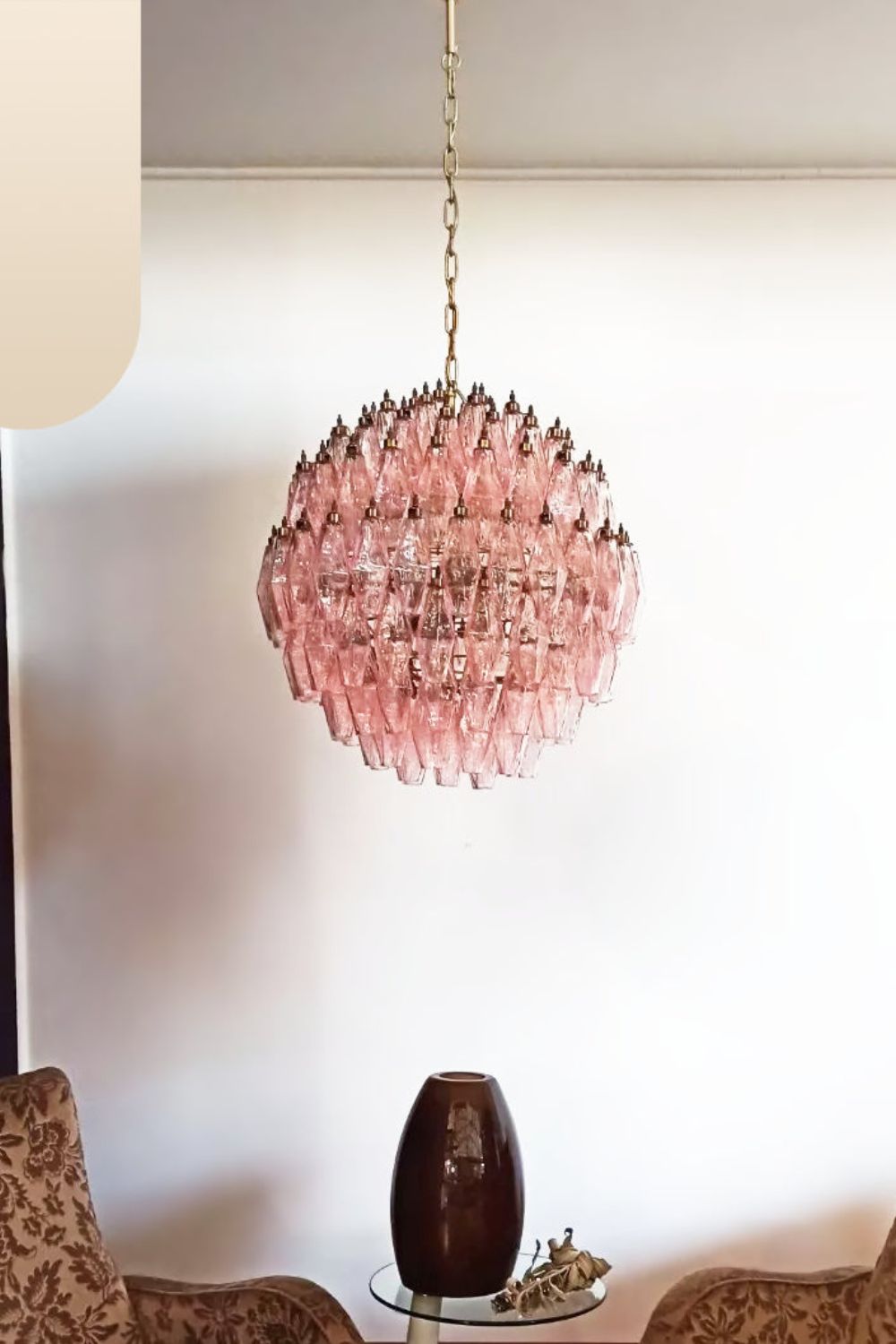 Vintage Art Sphere Chandelier - view 3 | everlamps