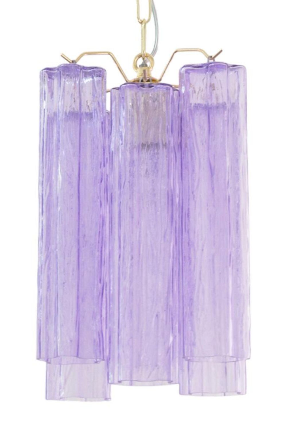 Italian Art Style Purple Tronchi Chandelier - view 14 | everlamps