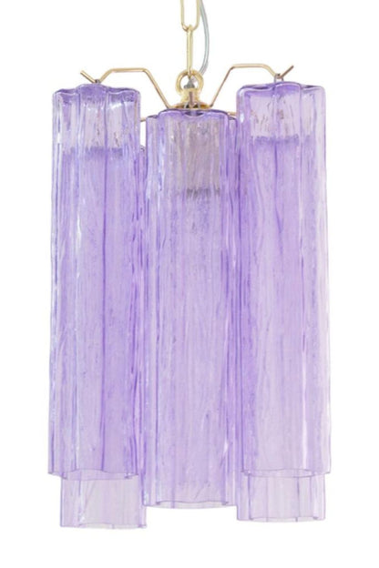 Italian Art Style Purple Tronchi Chandelier - view 14 | everlamps
