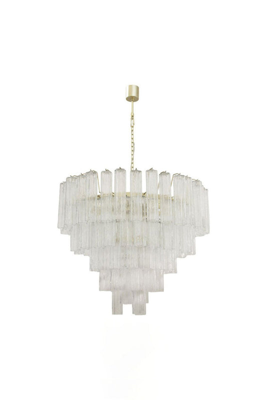1990s Tronchi Art Glass Cascade Chandelier | everlamps