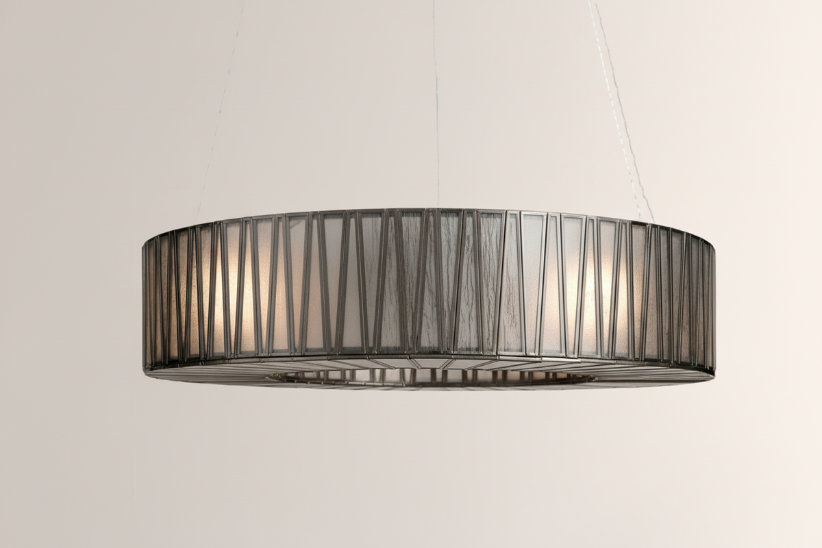 Jeanet Round Chandelier 24"D 42"D -Everlamps