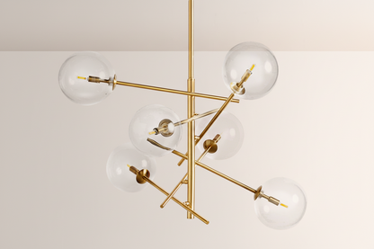 Modern Apolo Glass Ball Chandelier-Everlamps