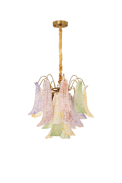 Mazzega Art colorful glass chandelier | everlamps
