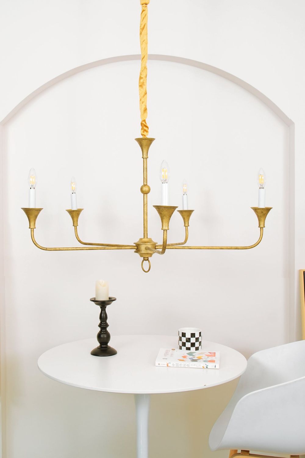 Rustic Vintage Cecil Chandelier - view 3 | everlamps