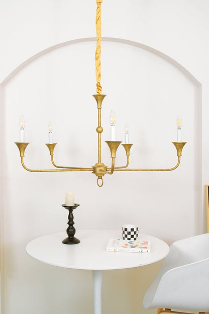 Rustic Vintage Cecil Chandelier - view 3 | everlamps