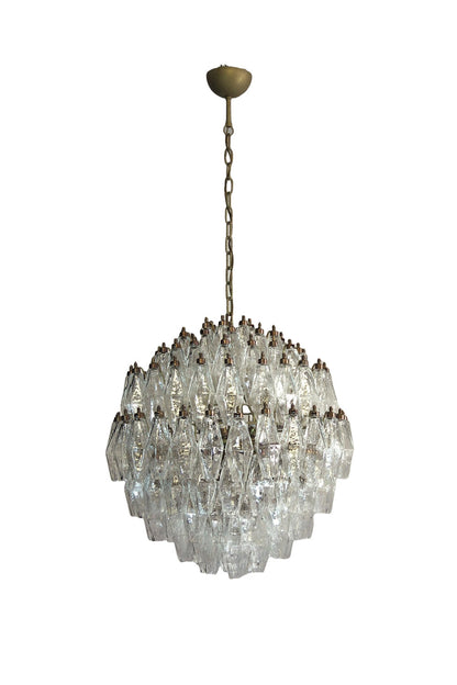 spherical Clear Art Polyhedron Glass Chandelier | everlamps