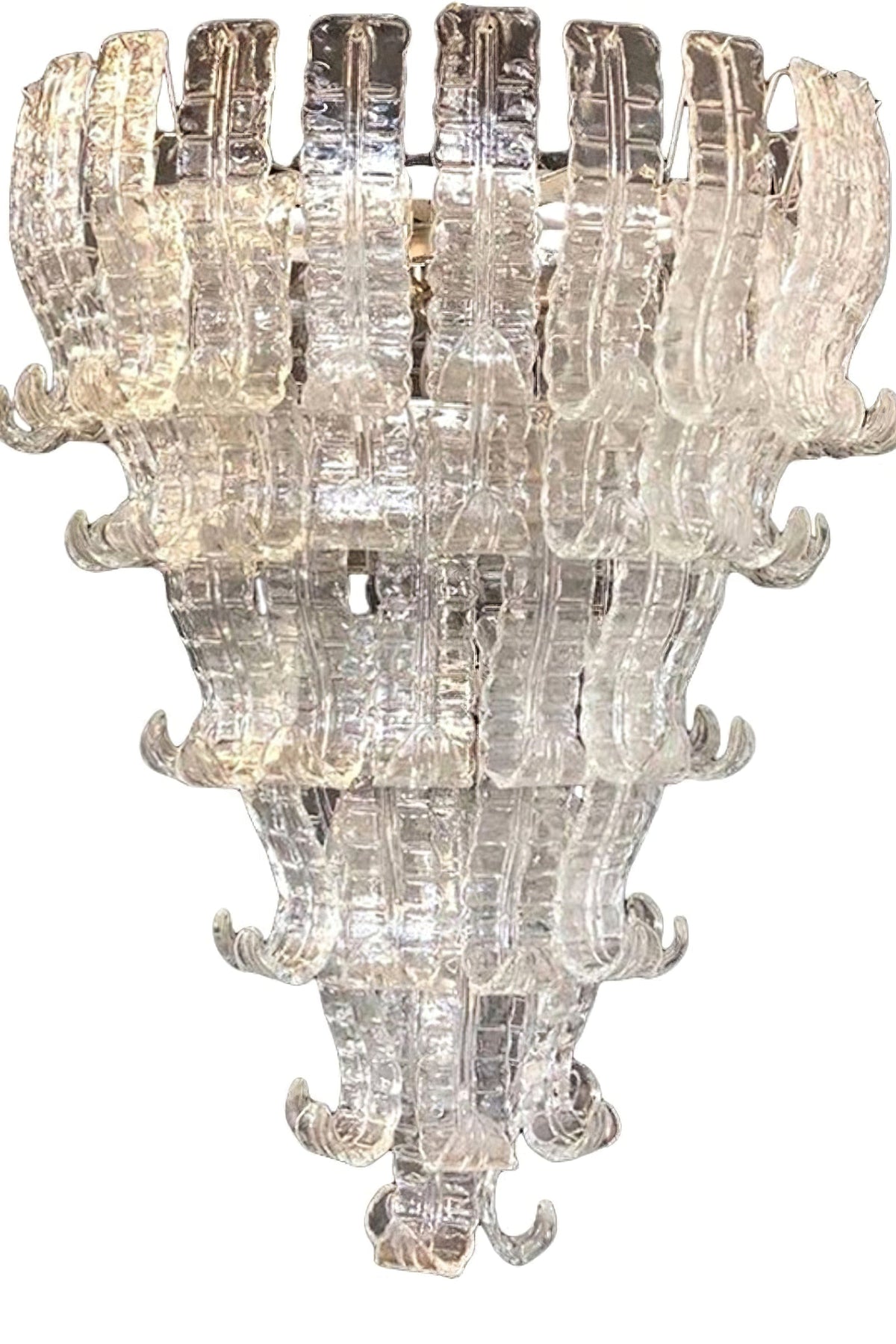Grand Art Felci Leaf Glass Chandelier - view 3 | everlamps