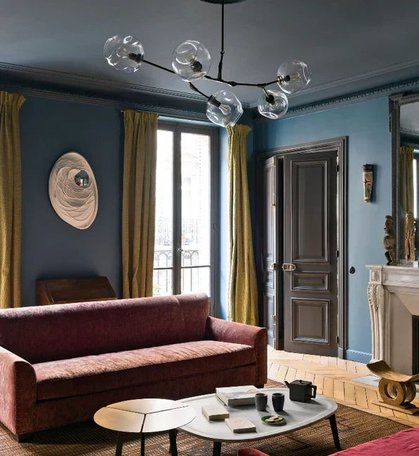 Modern-style Sputnik Glass Branch Chandelier