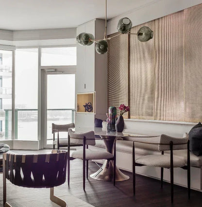 Modern-style Sputnik Glass Branch Chandelier