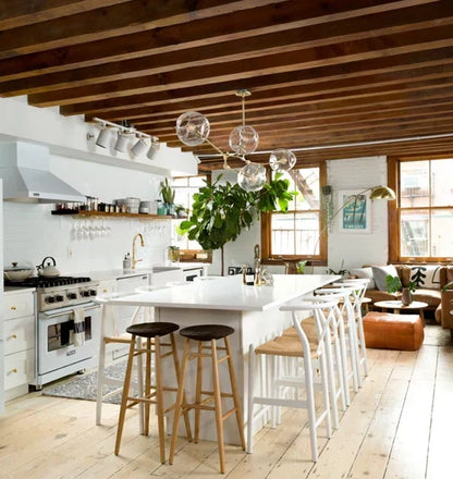 Modern-style Sputnik Glass Branch Chandelier