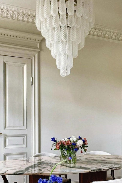 Murano Honeycomb Glass Chandelier - everlamps