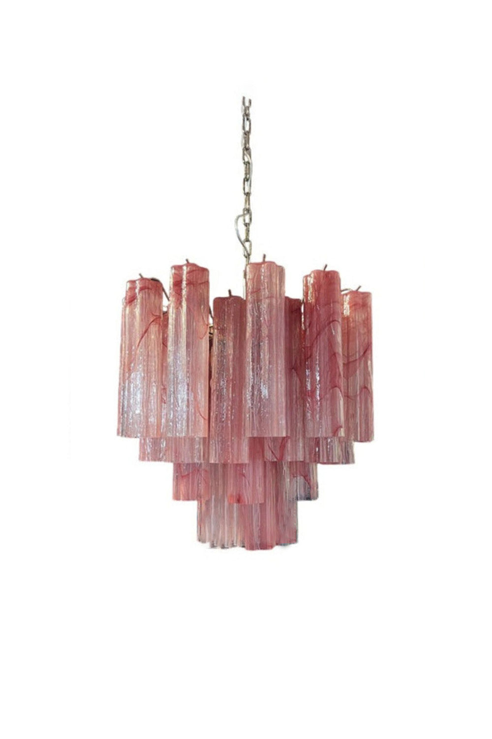 Pink Art Glass Tree Branch Chandelier | everlamps