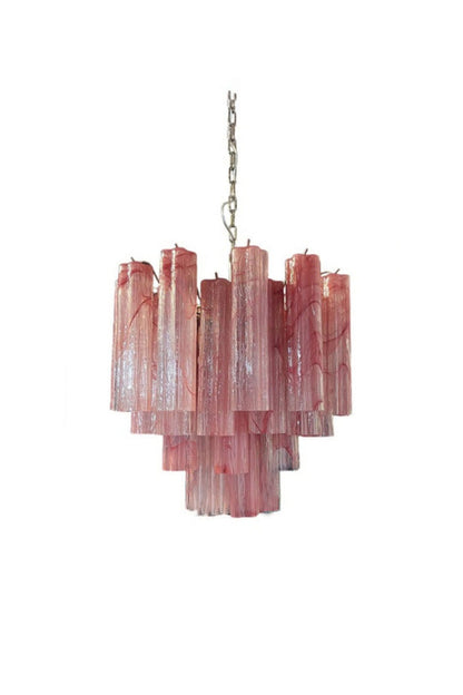 Pink Art Glass Tree Branch Chandelier | everlamps