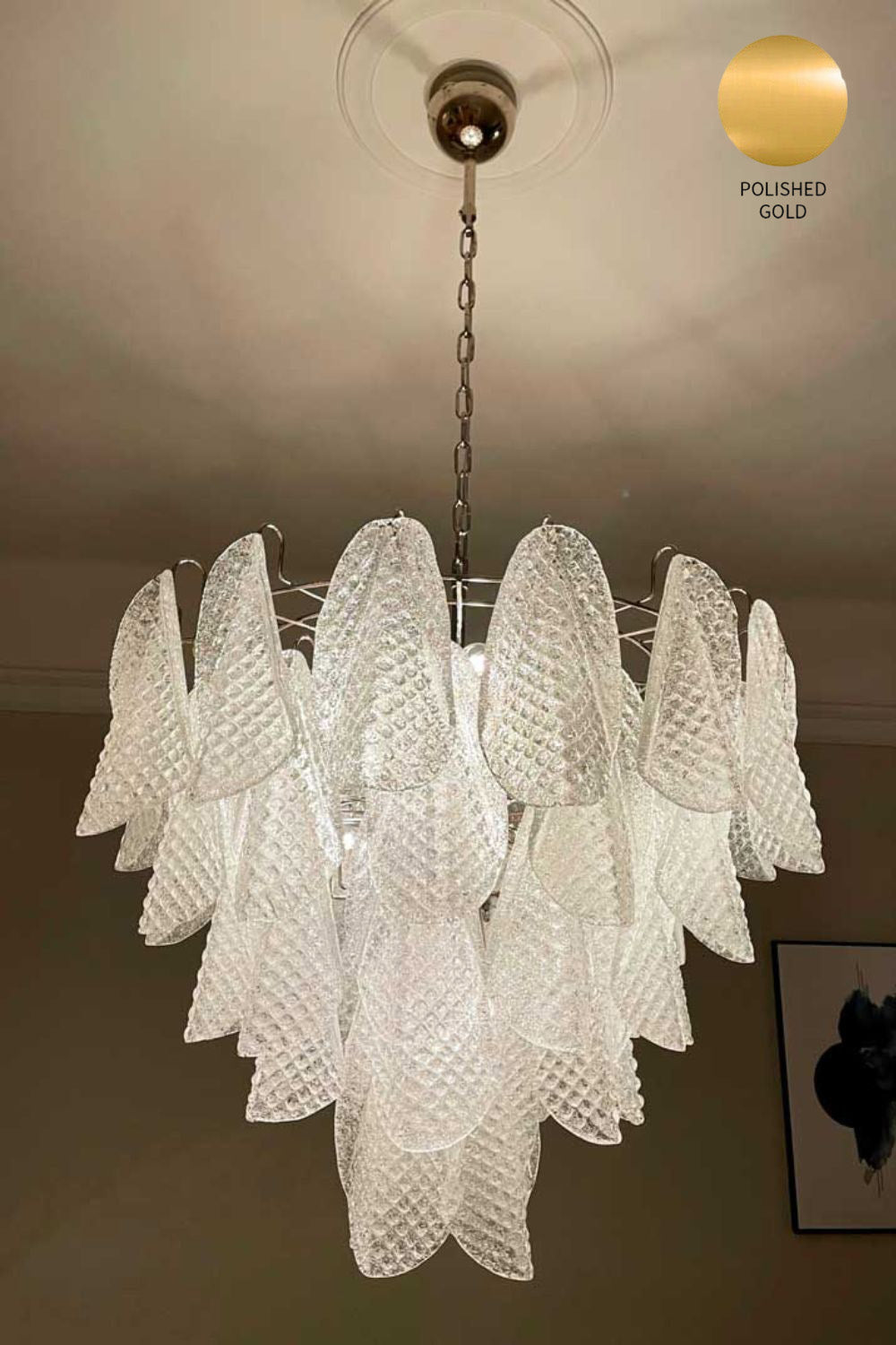 Rondini Transparent Art Glass Chandelier - view 19 | everlamps