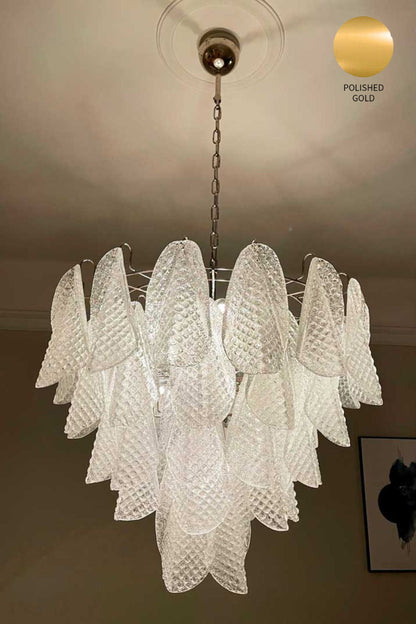 Rondini Transparent Art Glass Chandelier - view 19 | everlamps