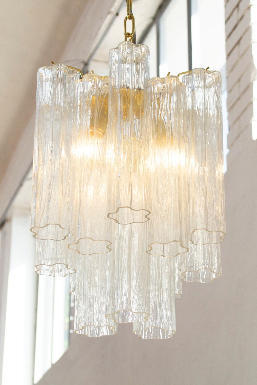 Tronchi Italy clear Art Glass Chandelier - view 4 | everlamps