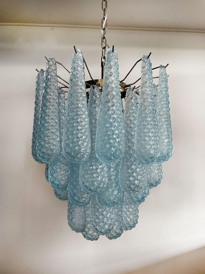 Vintage Italian Blue Art Teardrop Chandelier - view 4 | everlamps