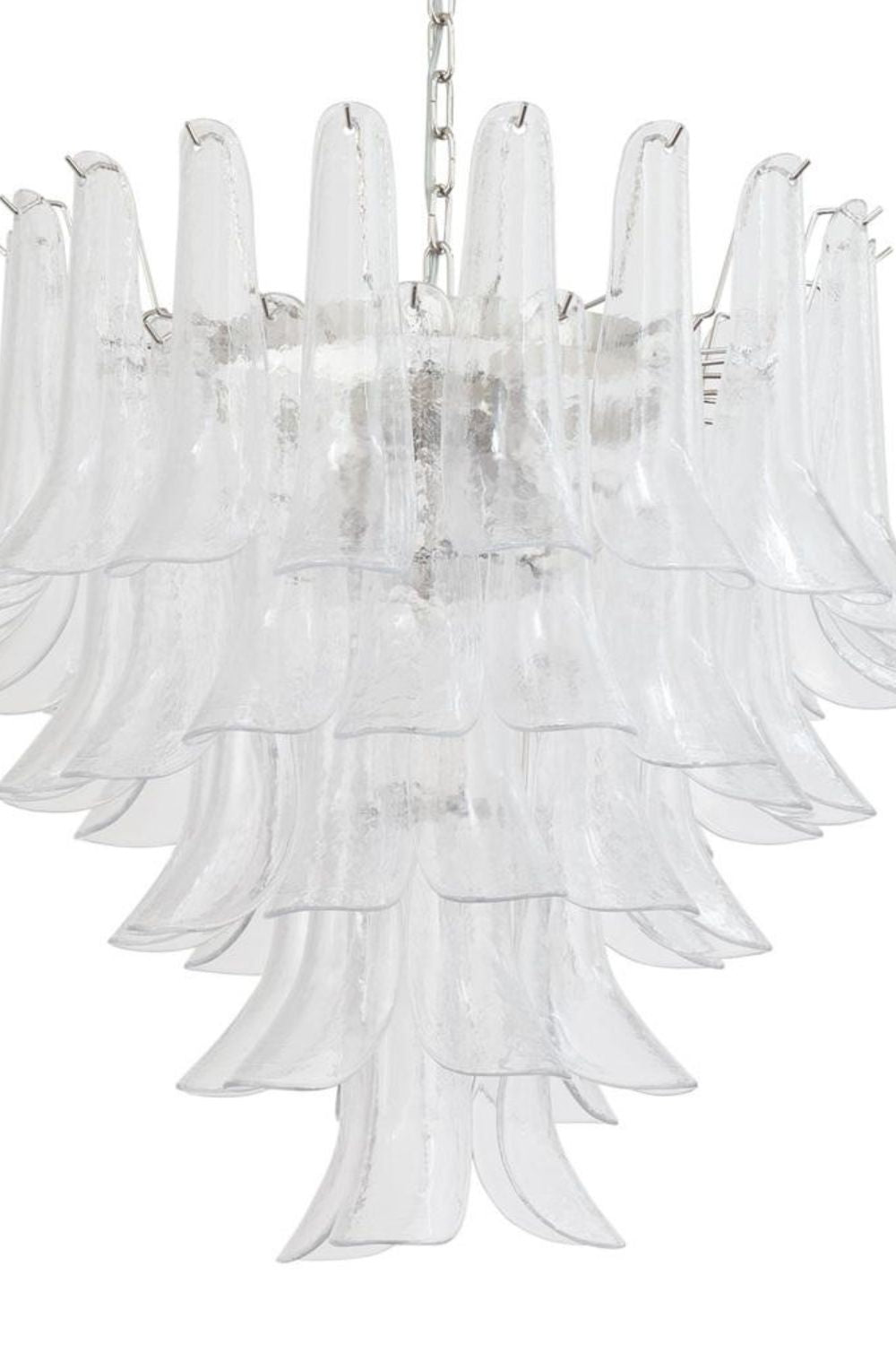 Art glass petal chandelier - view 11 | everlamps