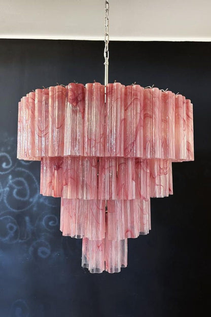Art red cloud glass multi-layer chandelier - view 3 | everlamps