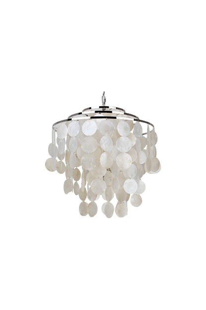 Modern Tiered Capiz Shell Chandelier | everlamps