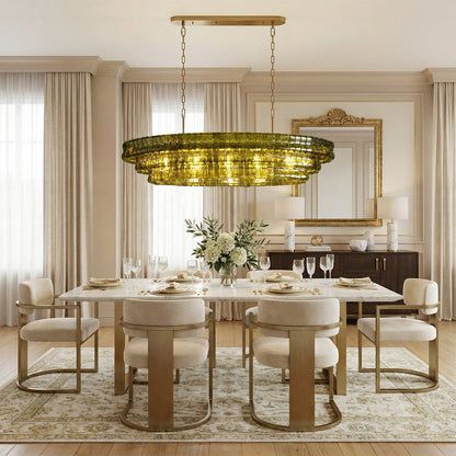Ghiaccio Oval Chandelier