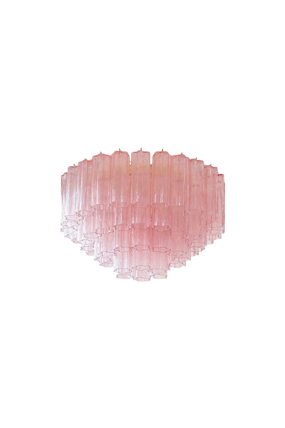 Large Pink Art Glass Tronchi Ceiling Light | everlamps