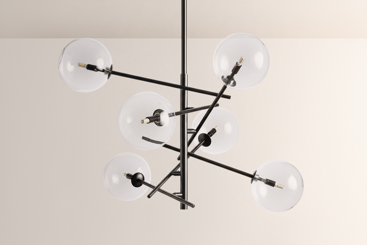 Modern Apolo Glass Ball Chandelier -Everlamps